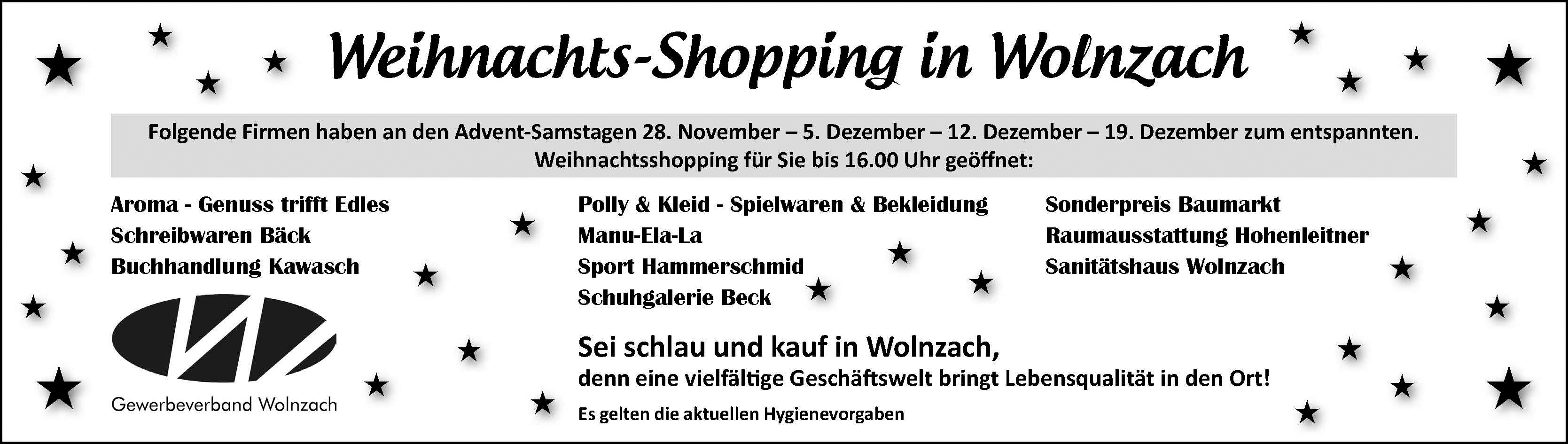 Weihnachtsshopping 2020 langer Samstag Weihnachtsshopping 2020 langer Samstag
